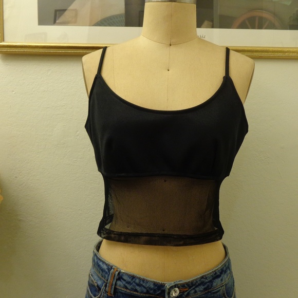 Charlotte Russe Tops - Charlotte Russe Black Crop Tank Top